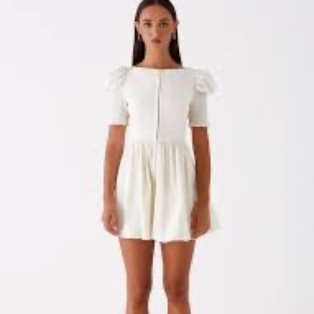 Peppermayo Exclusive - Enya Mini Dress - Ivory, Size 0